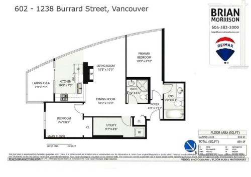 602-1238 Burrard Street, Vancouver, BC 