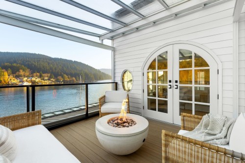 184 Turtlehead Road, Belcarra, BC - Outdoor With Body Of Water With Deck Patio Veranda With Exterior