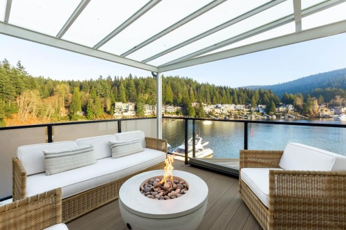 184 Turtlehead Road, Belcarra, BC - Outdoor With Body Of Water With Deck Patio Veranda With Exterior