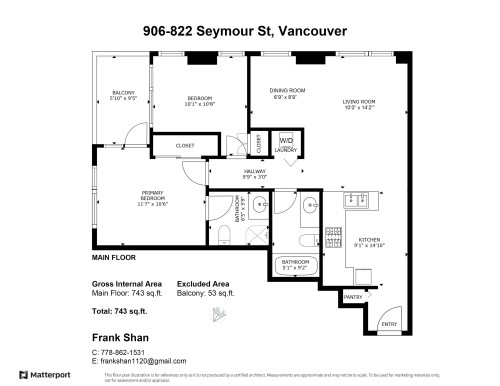 906-822 Seymour Street, Vancouver, BC 