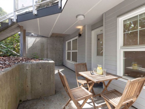 102-3787 Pender Street, Burnaby, BC - Outdoor With Deck Patio Veranda With Exterior