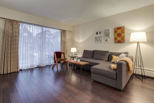203-1611 3Rd Avenue E, Vancouver, BC - Indoor Photo Showing Living Room
