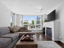 411-3255 Smith Avenue, Burnaby, BC  - Indoor Photo Showing Living Room With Fireplace 