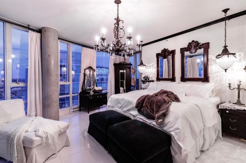 3701-1495 Richards, Vancouver, BC - Indoor Photo Showing Bedroom