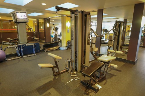 3701-1495 Richards, Vancouver, BC - Indoor Photo Showing Gym Room