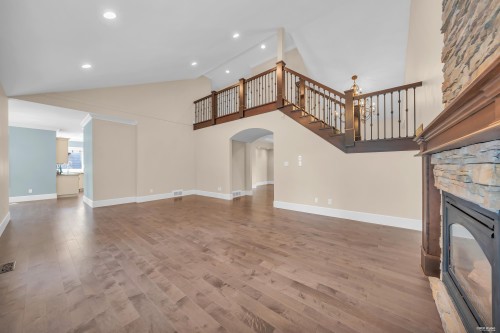 1499 Johnson Street, Coquitlam, BC - Indoor Photo Showing Other Room With Fireplace