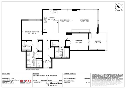 2204-3096 Windsor Gate, Coquitlam, BC 
