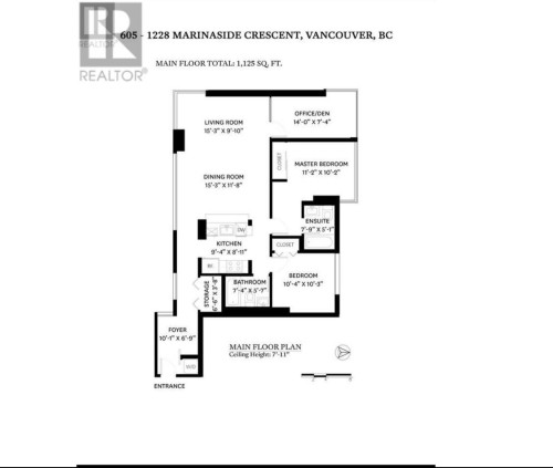 605-1228 Marinaside Crescent, Vancouver, BC 