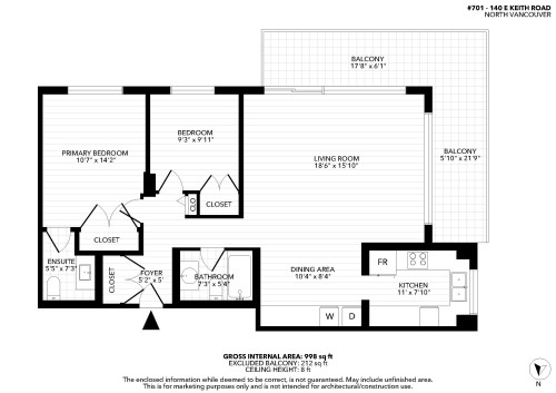 701-140 Keith Road E, North Vancouver, BC 