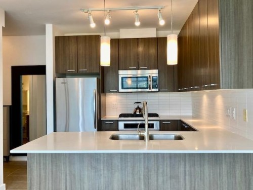 2701-2955 Atlantic Avenue, Coquitlam, BC - Indoor Photo Showing Kitchen With Double Sink With Upgraded Kitchen