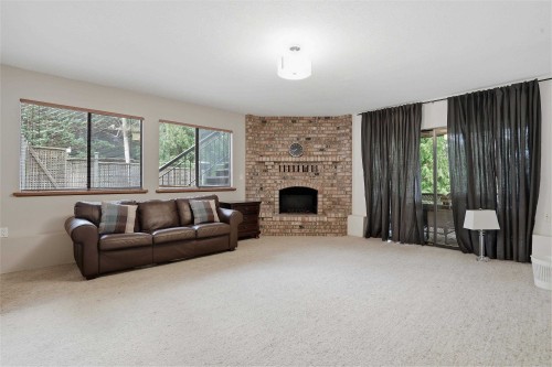 2030 Jordan Drive, Burnaby, BC - Indoor Photo Showing Living Room With Fireplace