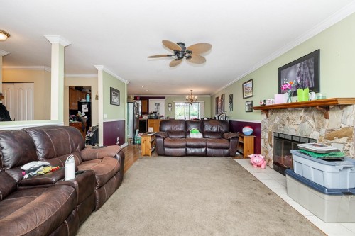 20102 Ditton Street, Maple Ridge, BC - Indoor Photo Showing Living Room With Fireplace