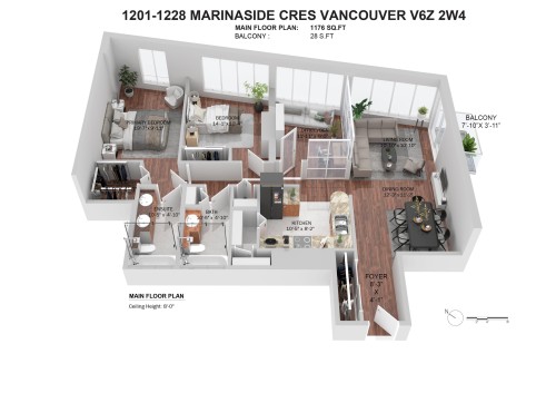 1201-1228 Marinaside Crescent, Vancouver, BC 