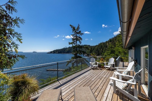 1475 Webb Road, Bowen Island, BC - Outdoor With Body Of Water With Deck Patio Veranda With View