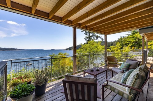 1475 Webb Road, Bowen Island, BC - Outdoor With Body Of Water With Deck Patio Veranda With Exterior