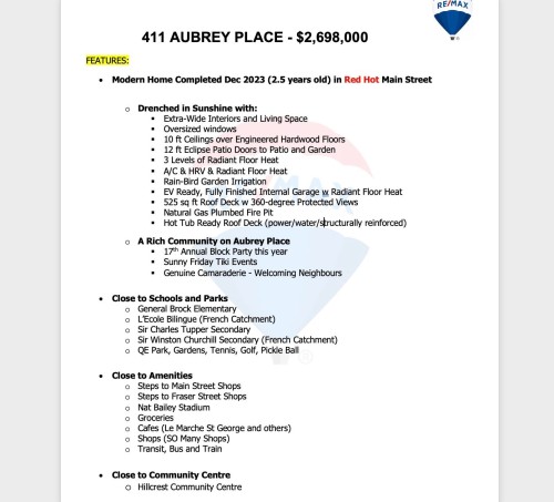 411 Aubrey Place, Vancouver, BC 