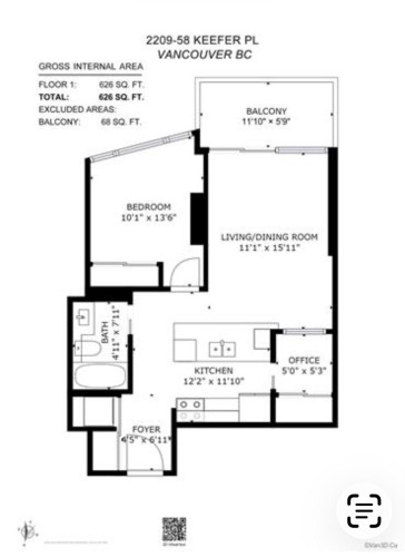 2209-58 Keefer Place, Vancouver, BC 