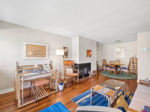 2419 1St Avenue W, Vancouver, BC - Indoor Photo Showing Living Room With Fireplace
