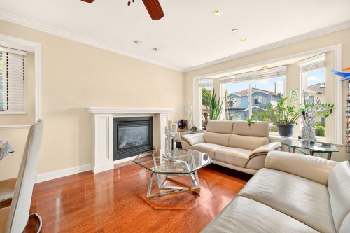 5009 Payne Street, Vancouver, BC - Indoor Photo Showing Living Room With Fireplace