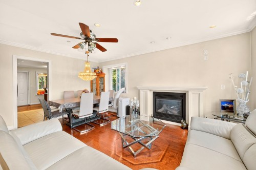 5009 Payne Street, Vancouver, BC - Indoor Photo Showing Living Room With Fireplace