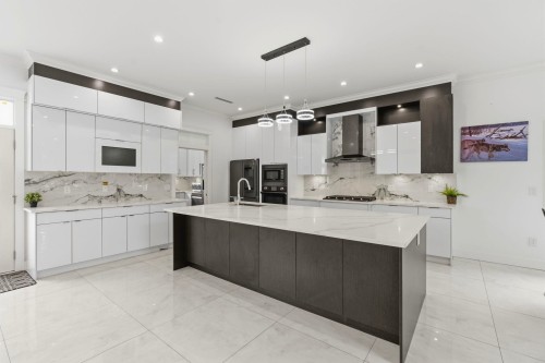 8378 12Th Avenue, Burnaby, BC - Indoor Photo Showing Kitchen With Upgraded Kitchen