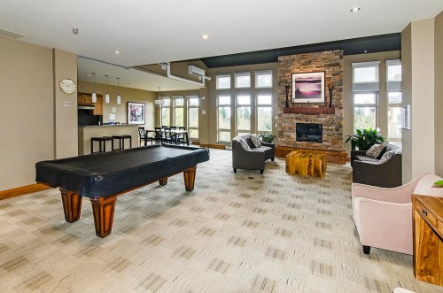 121-3105 Dayanee Springs Boulevard, Coquitlam, BC - Indoor Photo Showing Other Room With Fireplace