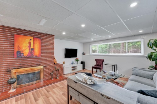 1075 Ruthina Avenue, North Vancouver, BC - Indoor Photo Showing Other Room With Fireplace