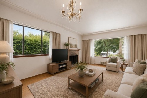 3126 Waverley Avenue, Vancouver, BC - Indoor Photo Showing Living Room
