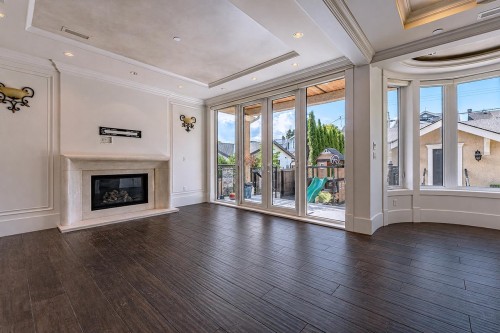 3178 23Rd Avenue W, Vancouver, BC - Indoor Photo Showing Living Room With Fireplace