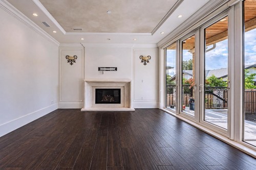 3178 23Rd Avenue W, Vancouver, BC - Indoor Photo Showing Living Room With Fireplace