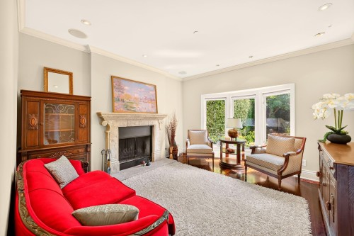 3835 12Th Avenue W, Vancouver, BC - Indoor Photo Showing Living Room With Fireplace