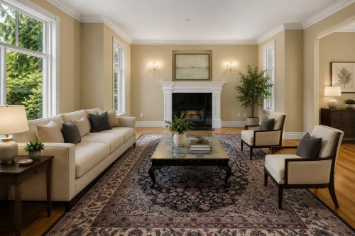 1160 57Th Avenue W, Vancouver, BC - Indoor Photo Showing Living Room With Fireplace