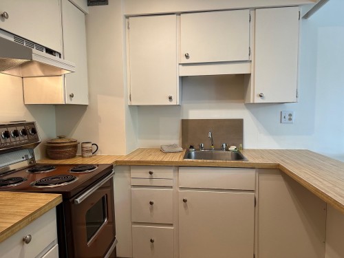 715-1445 Marpole Avenue, Vancouver, BC - Indoor Photo Showing Kitchen