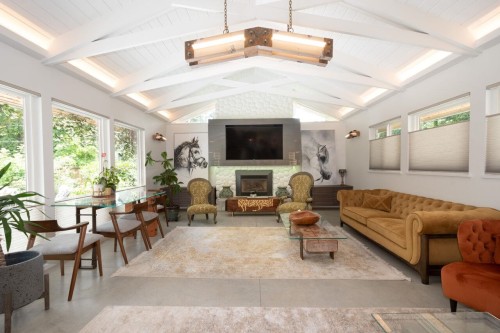 2420 Edgemont Boulevard, North Vancouver, BC - Indoor Photo Showing Other Room With Fireplace