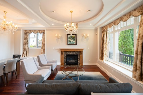 2715 20Th Avenue W, Vancouver, BC - Indoor Photo Showing Living Room With Fireplace