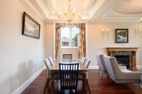 2715 20Th Avenue W, Vancouver, BC - Indoor Photo Showing Dining Room With Fireplace