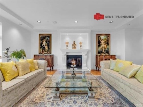1525 Errigal Place, Vancouver, BC - Indoor Photo Showing Living Room With Fireplace