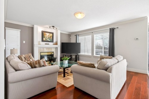 1671 Mallard Court, Coquitlam, BC - Indoor Photo Showing Living Room With Fireplace
