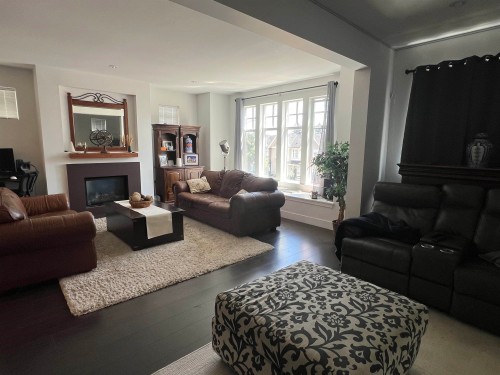 3497 David Avenue, Coquitlam, BC - Indoor Photo Showing Living Room With Fireplace