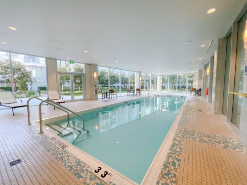 1705-8677 Capstan Way, Richmond, BC - Indoor Photo Showing Other Room With In Ground Pool