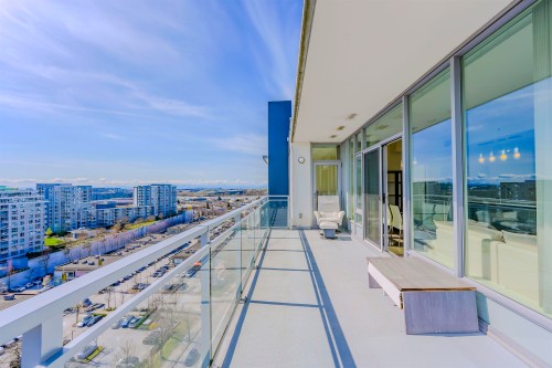 1705-8677 Capstan Way, Richmond, BC - Outdoor With Balcony With View