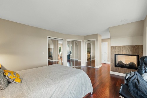 2264 Sorrento Drive, Coquitlam, BC - Indoor Photo Showing Bedroom With Fireplace