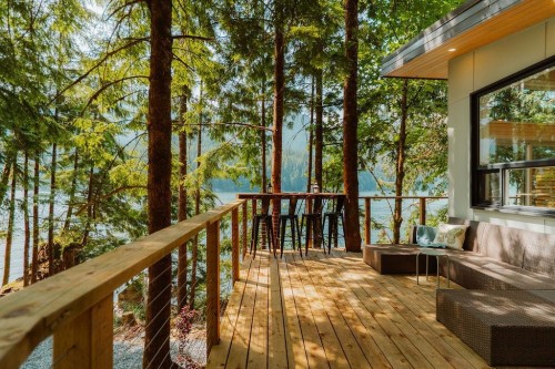14 Croker Island E, North Vancouver, BC - Outdoor With Body Of Water With Deck Patio Veranda With Exterior