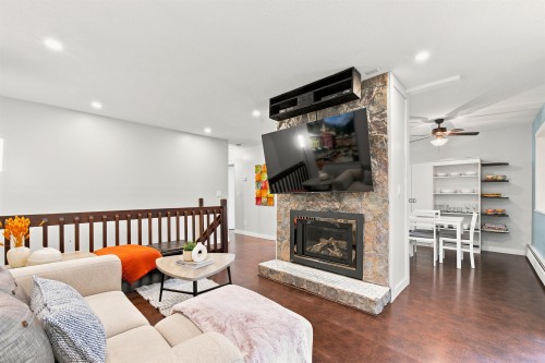 12044 Mcintyre Court, Maple Ridge, BC - Indoor Photo Showing Living Room With Fireplace