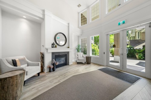 404-5605 Hampton Place, Vancouver, BC - Indoor With Fireplace