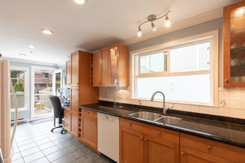 1844 10Th Avenue W, Vancouver, BC - Indoor Photo Showing Kitchen With Double Sink