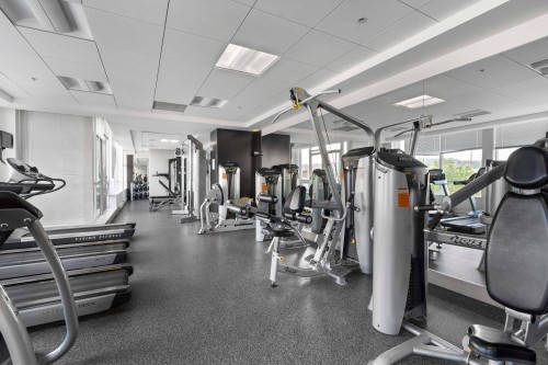 3401-2968 Glen Drive, Coquitlam, BC - Indoor Photo Showing Gym Room