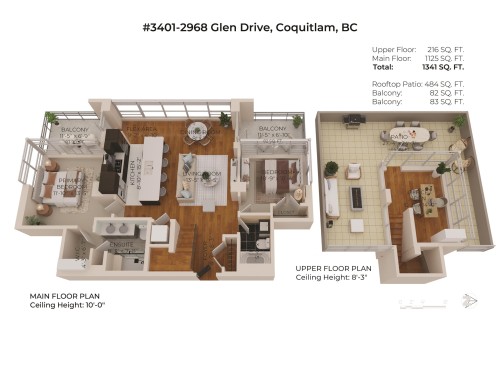 3401-2968 Glen Drive, Coquitlam, BC - Other