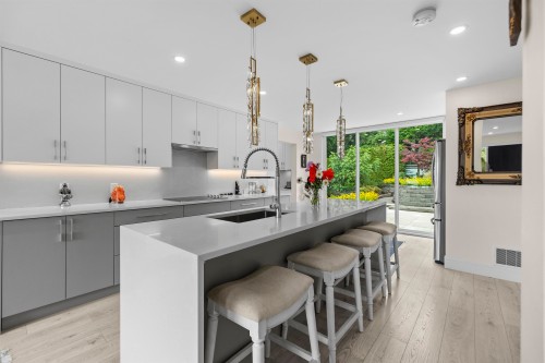 738 Sylvan Avenue, North Vancouver, BC - Indoor Photo Showing Kitchen With Upgraded Kitchen