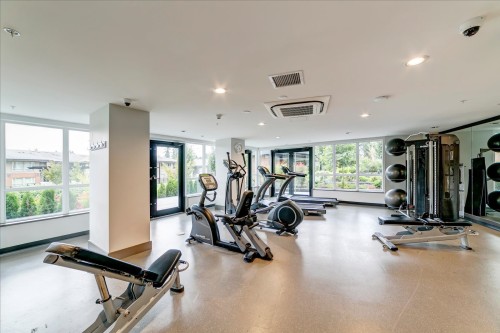 403-3100 Windsor Gate, Coquitlam, BC - Indoor Photo Showing Gym Room